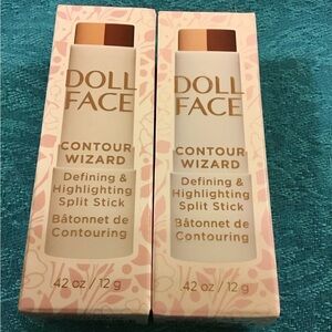 DOLL FACE LOT OF 2 NIB CONTOUR WIZARD STICK DUO COLOR MEDIUM DEEP